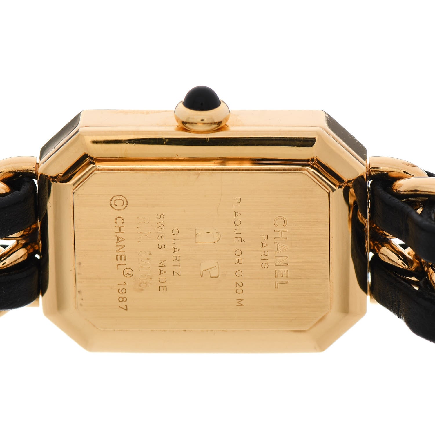 Chanel Stainless Steel Lambskin 20mm Chain Premiere Quartz Watch Gold M 4 of 6