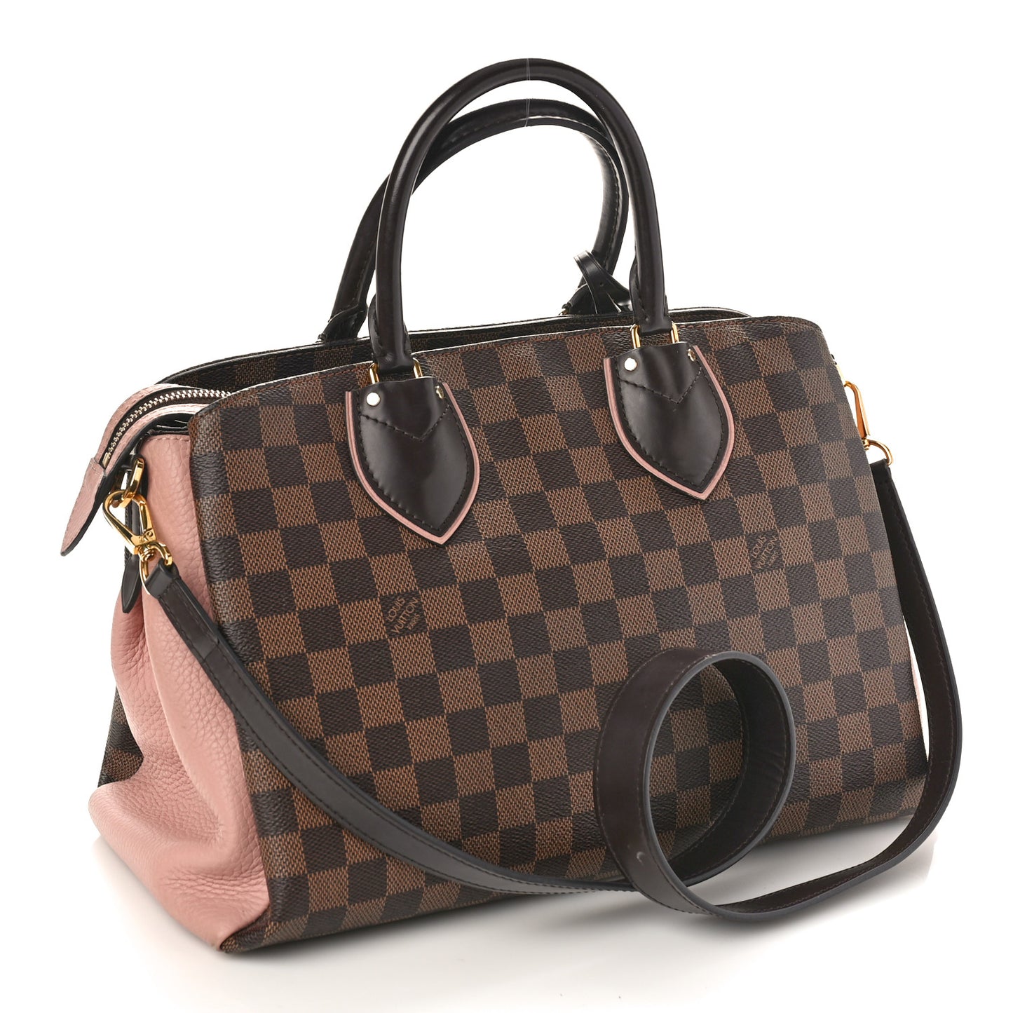 Cuir Taurillon Damier Ebene Normandy Magnolia