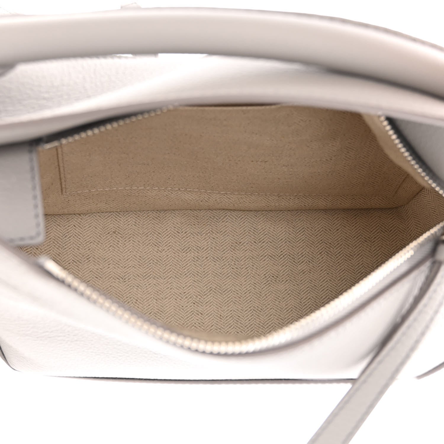 Loewe Calfskin Small Puzzle Edge Bag Pearl Grey 5 of 11