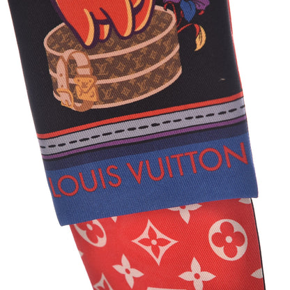 Louis Vuitton Silk Monogram Superstition Bandeau Black 5 of 5