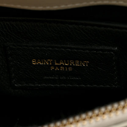 Saint Laurent Calfskin Y Quilted Monogram Small Loulou Chain Satchel Crema Soft 6 of 9