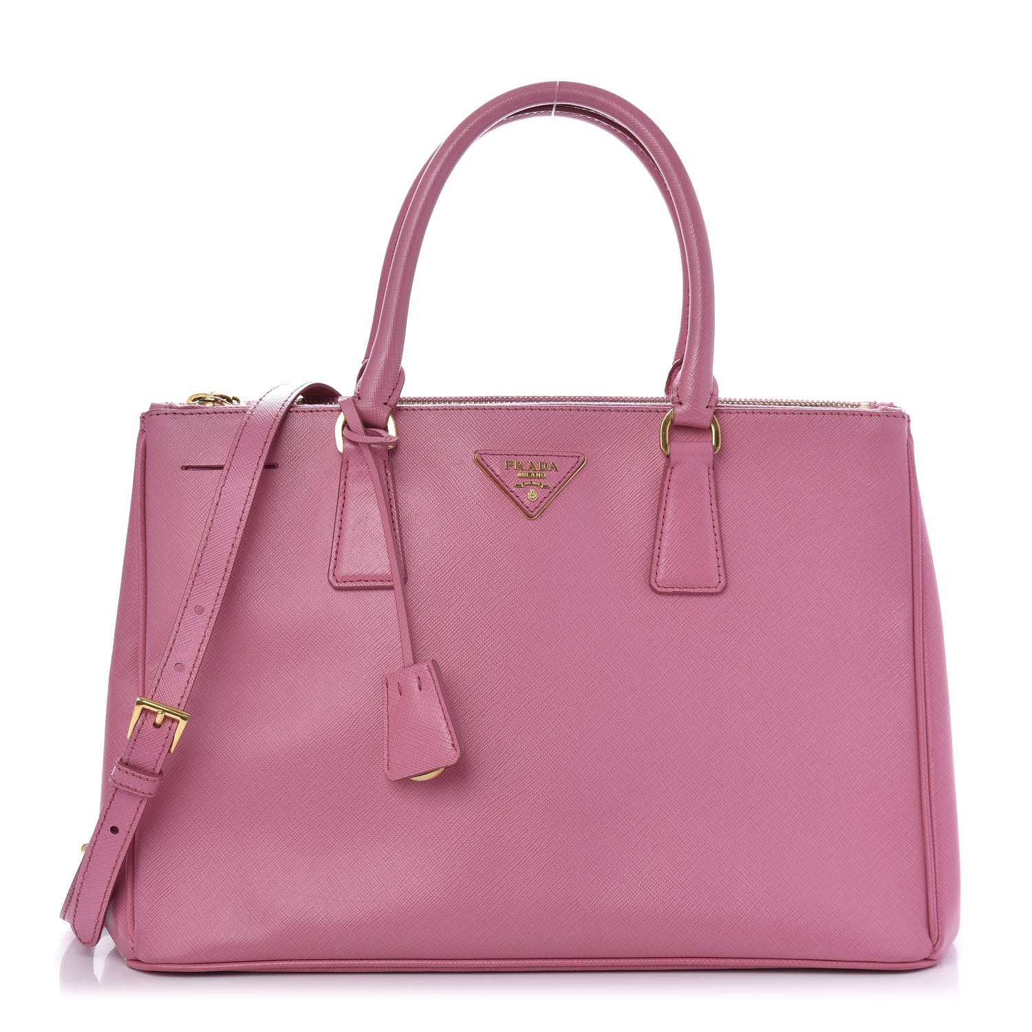 Prada Saffiano Medium Galleria Double Zip Tote Geranio 1 of 9