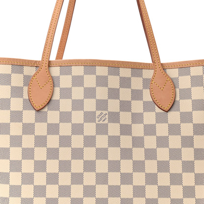 Louis Vuitton Damier Azur Neo Neverfull MM Rose Ballerine 9 of 11