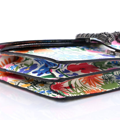 Gucci X KEN SCOTT New Shangai Calfskin Jardin D'Avril Floral Print Small Dionysus Shoulder Bag Ivory Pink 8 of 9