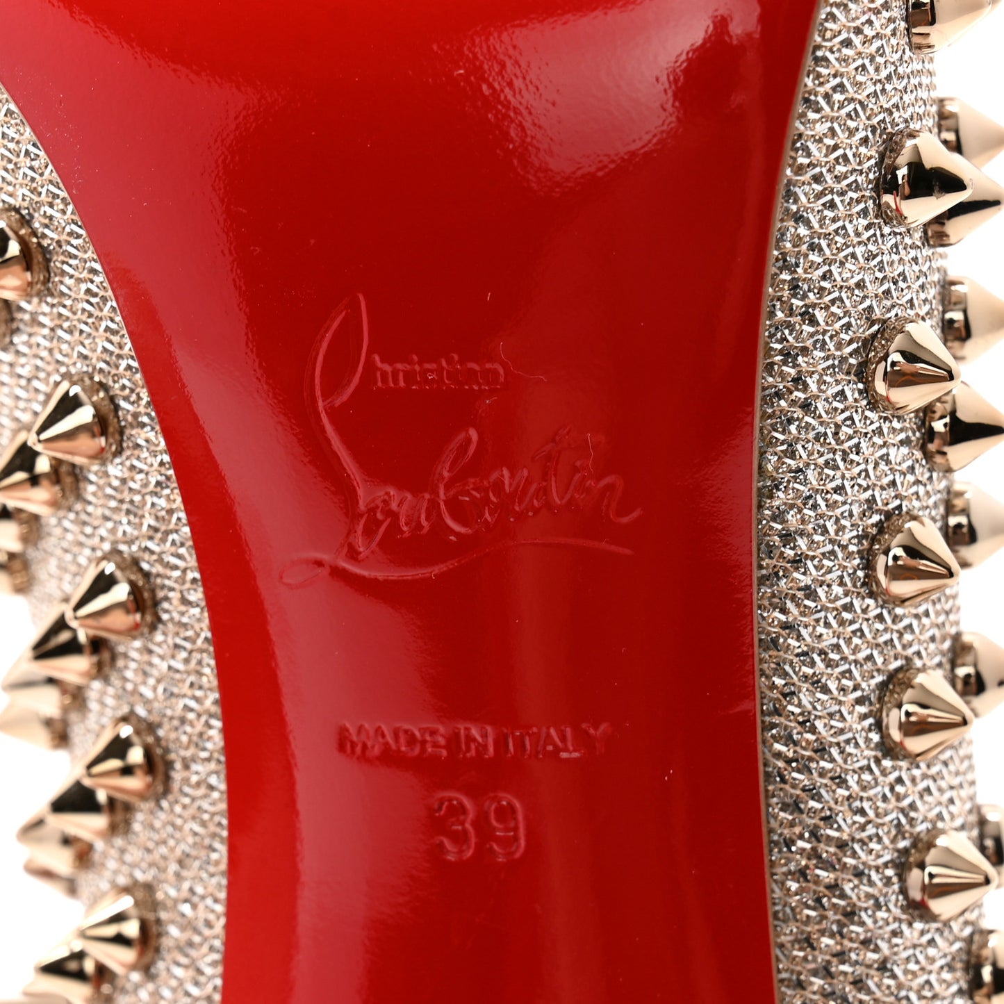 Glitter Mini Specchio Follies Spikes 120 Pumps 39 Ivory Colombe