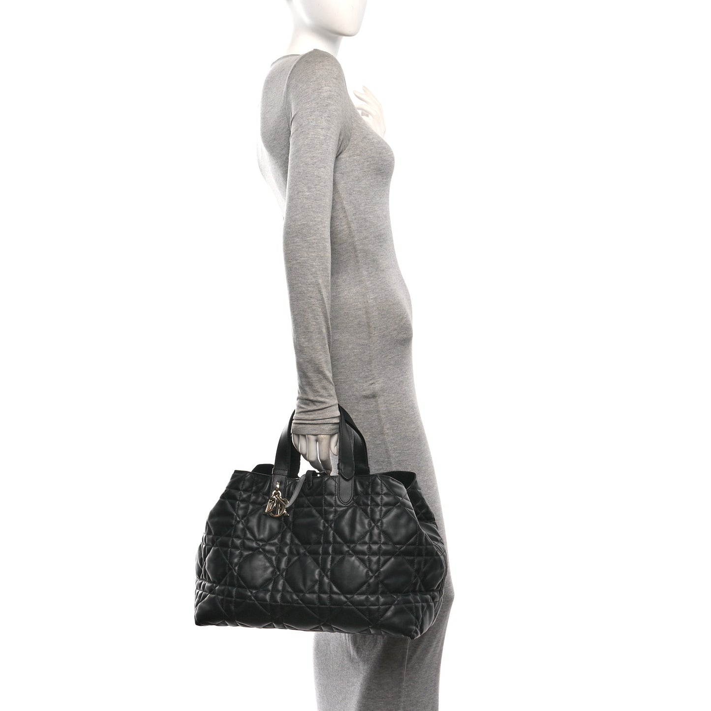 Calfskin Macrocannage Large Toujours Black