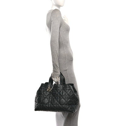 Christian Dior Calfskin Macrocannage Large Toujours Black 2 of 12