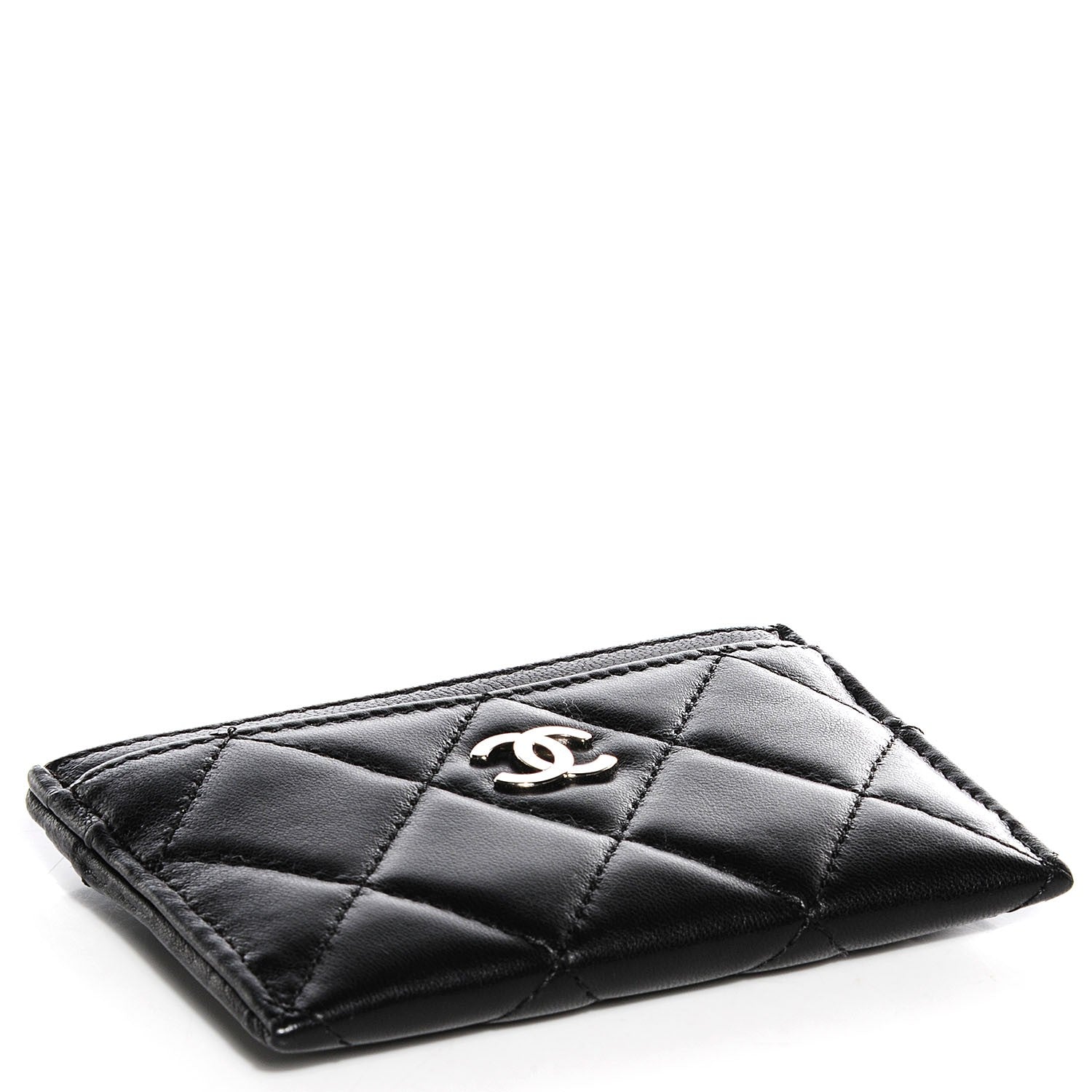 Chanel Lambskin Quilted Card Holder Black 4 of 8