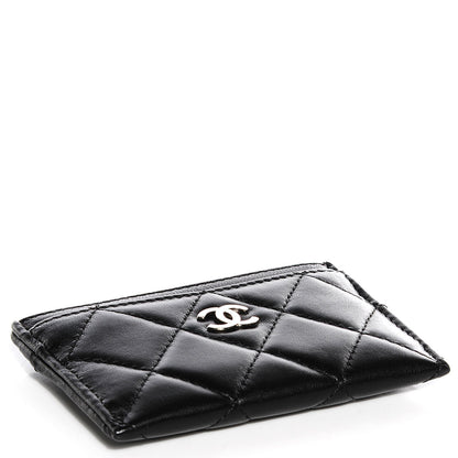 Chanel Lambskin Quilted Card Holder Black 4 of 8
