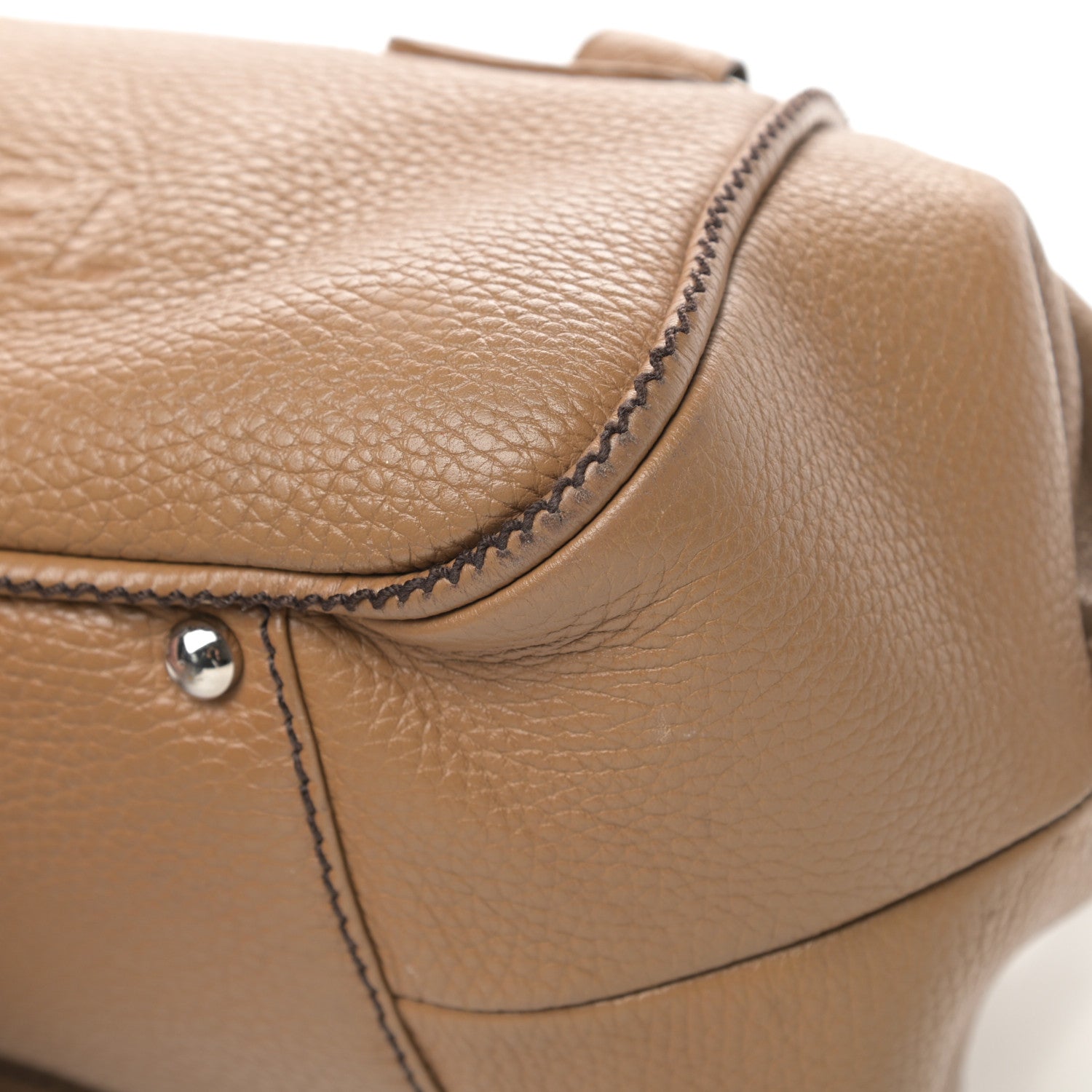 Chanel Calfskin Small Tassel Bowler Light Brown 10 of 20