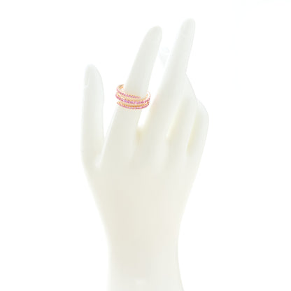 Anita Ko 18K Rose Gold Pink Sapphire Coil Ring 54 6.75 2 of 4