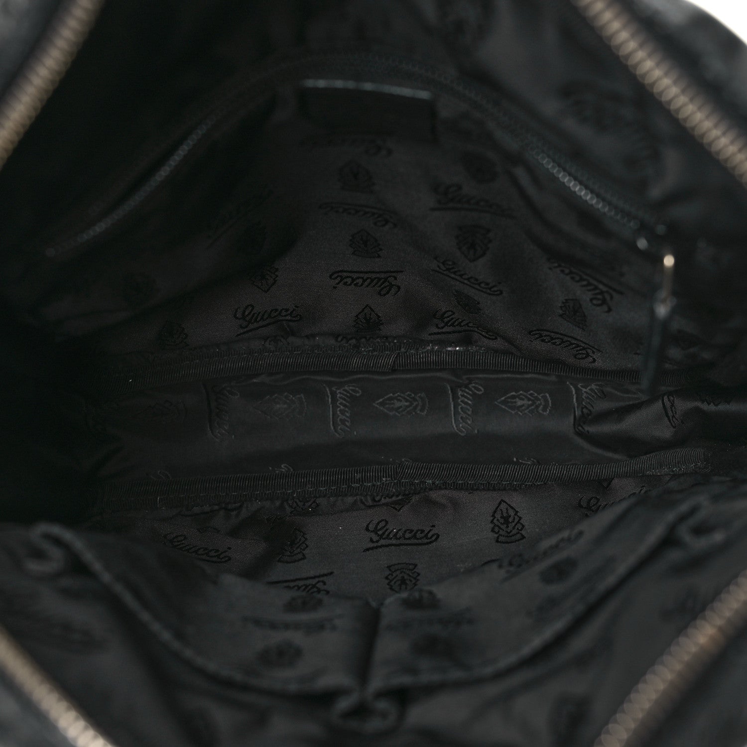 Gucci Guccissima Flat Messenger Bag Black 5 of 13