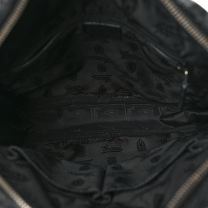 Gucci Guccissima Flat Messenger Bag Black 5 of 13