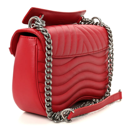 Louis Vuitton Calfskin New Wave Chain MM Ecarlate 3 of 12