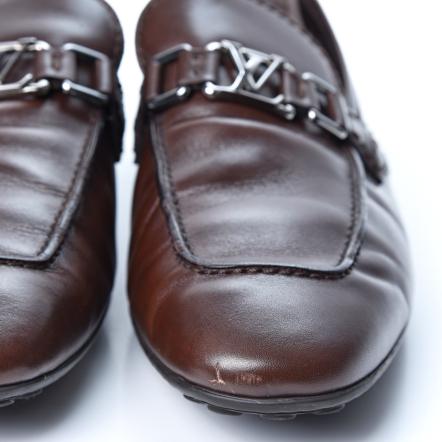 Calfskin Hockenheim Loafers 7.5 Brown