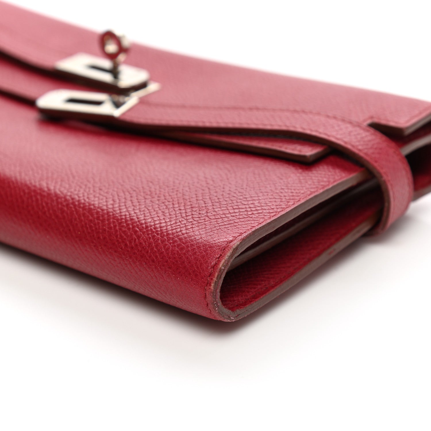 Hermes Epsom Kelly Longue Wallet Rubis 11 of 14