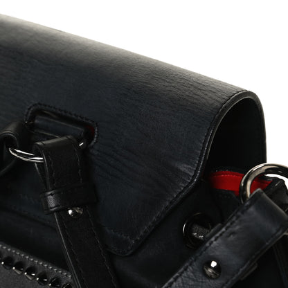 Christian Louboutin Metallic Sheepskin Spikes Lucky L Convertible Backpack Black 13 of 18
