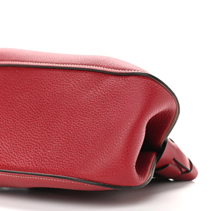 Chloe Grained Calfskin Darryl Clutch Red 9 of 9