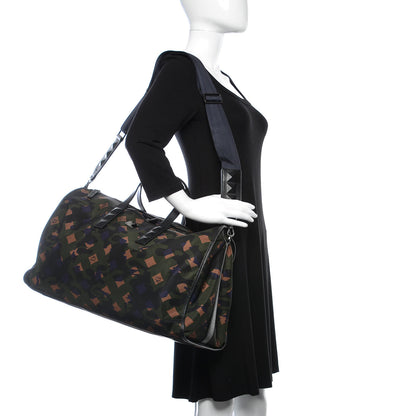 MCM Nylon Camo Dieter Weekender Loden Green 2 of 9