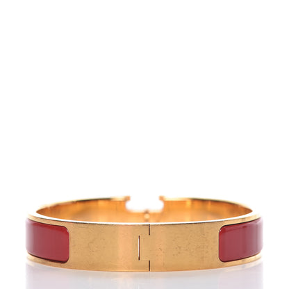 Hermes Enamel Narrow Clic Clac H Bracelet PM Red 3 of 6