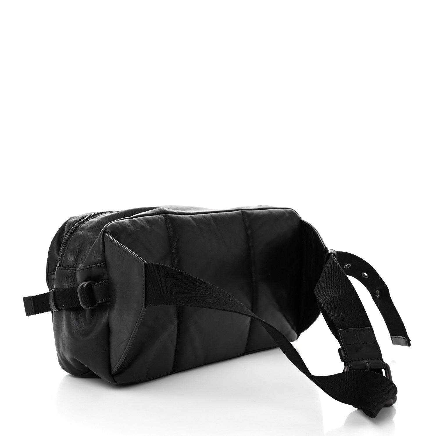 Bottega Veneta Calfskin Intrecciato Belt Bag Black 3 of 10