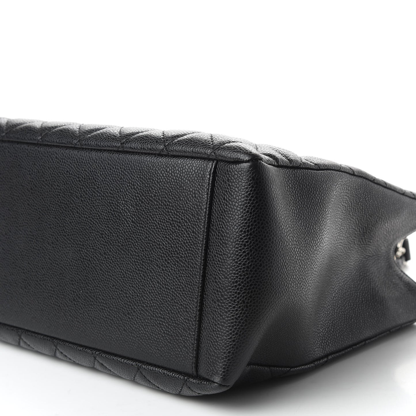 Caviar Quilted Grand Shopping Tote GST Black