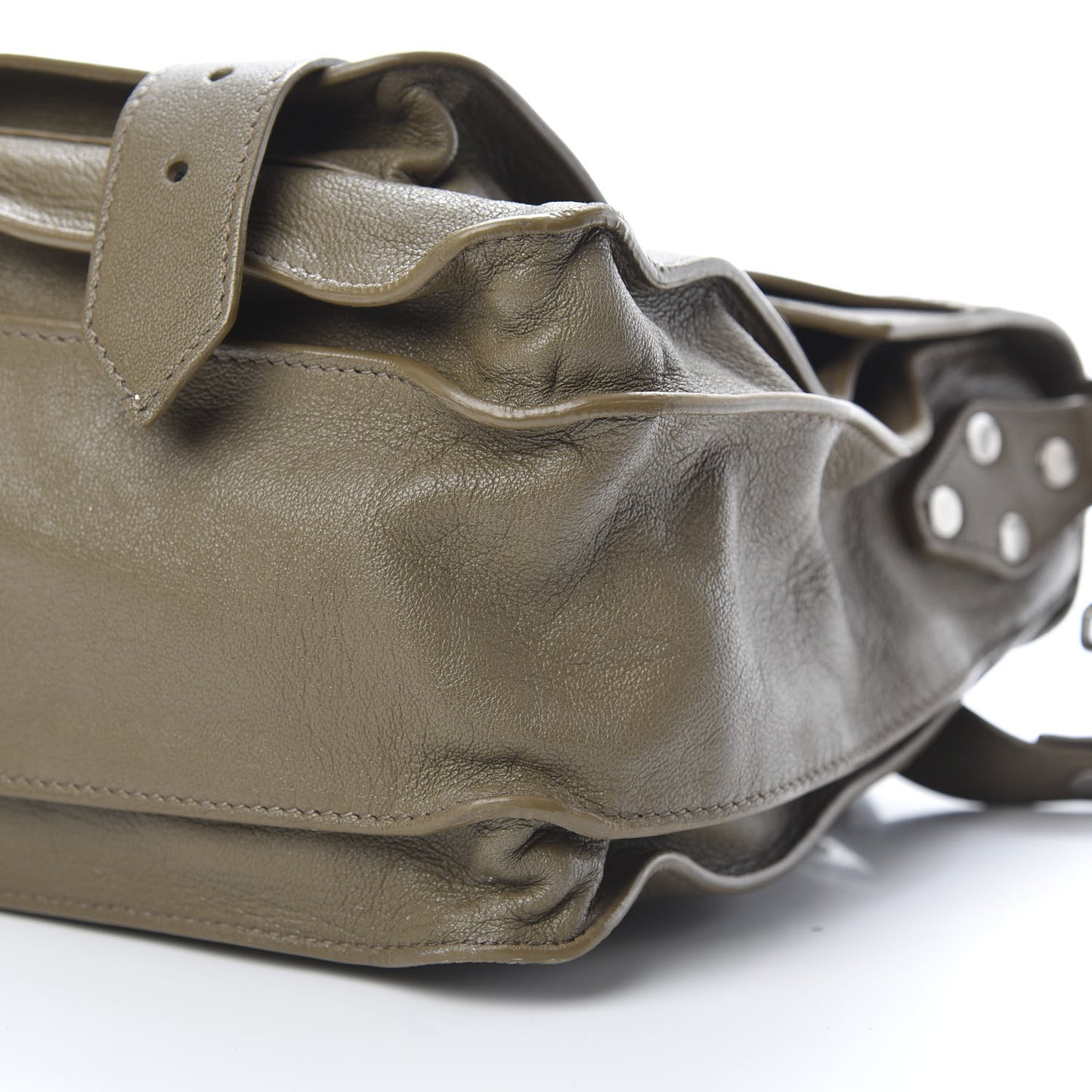 Lambskin Medium PS1 Satchel Dark Olive