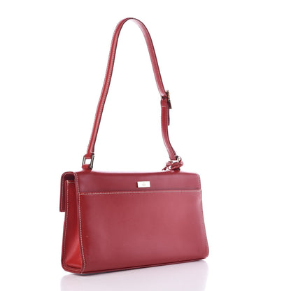 Gucci Calfskin Shoulder Bag Red 3 of 13