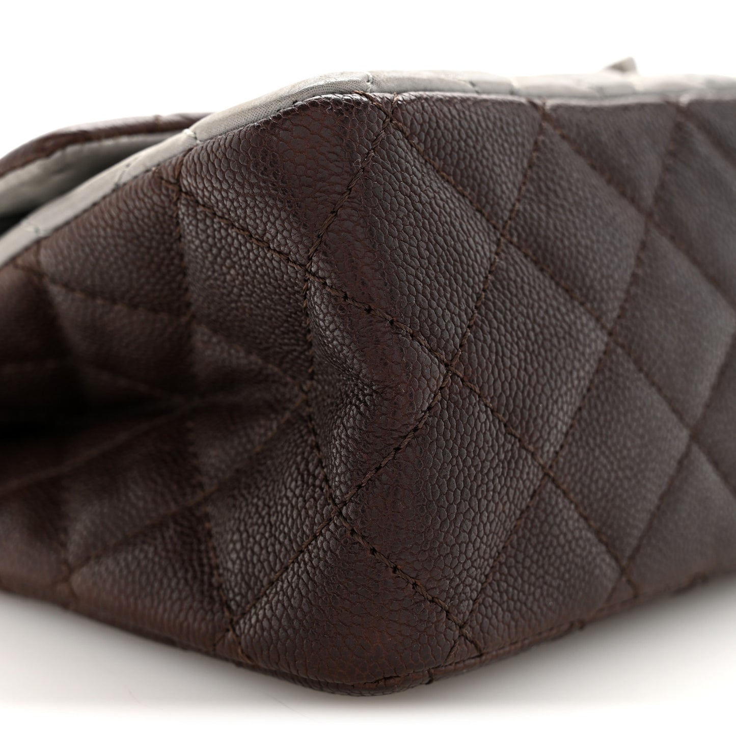 Caviar Iridescent Calfskin Quilted 2.55 Reissue 226 Flap Brown Grey
