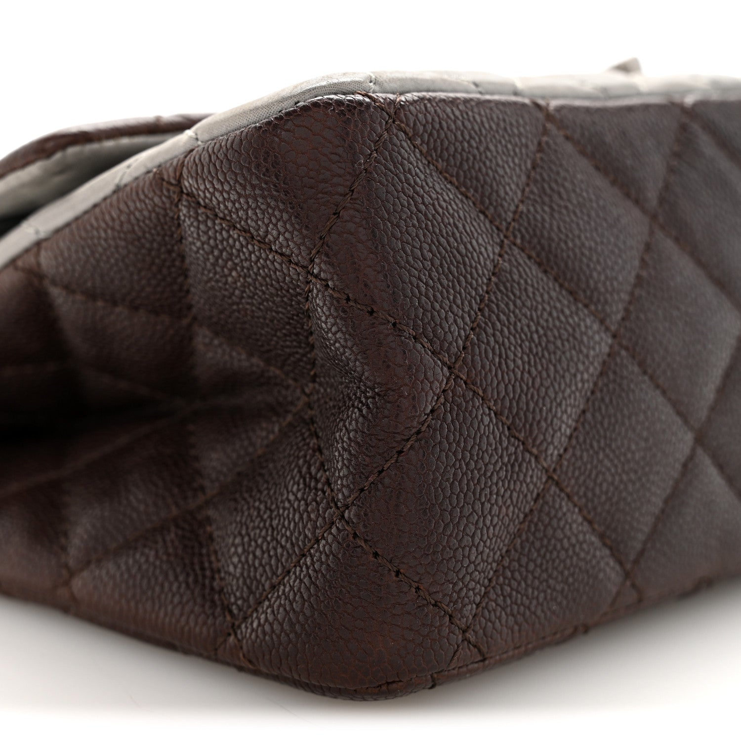 Chanel Caviar Iridescent Calfskin Quilted 2.55 Reissue 226 Flap Brown Grey 9 of 11