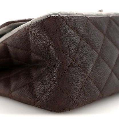 Chanel Caviar Iridescent Calfskin Quilted 2.55 Reissue 226 Flap Brown Grey 9 of 11