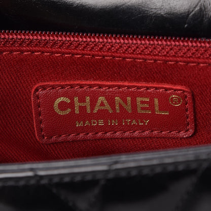 Chanel Calfskin Chevron Quilted Small Coco Handle Flap Black 6 of 8