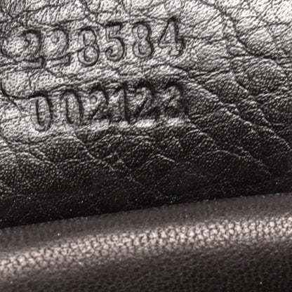 Gucci Pebbled Calfskin Medium Icon Bit Shoulder Bag Black 6 of 9