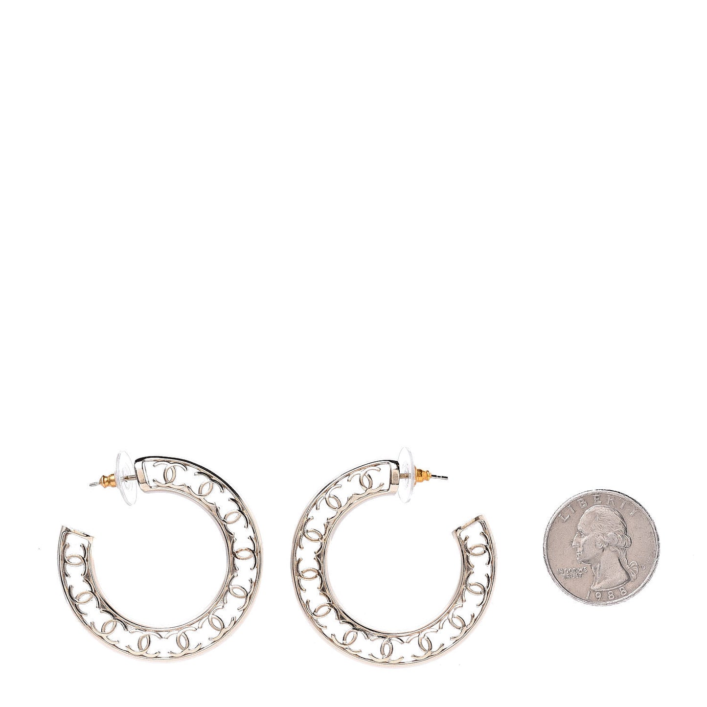 CC Hoop Earrings Gold