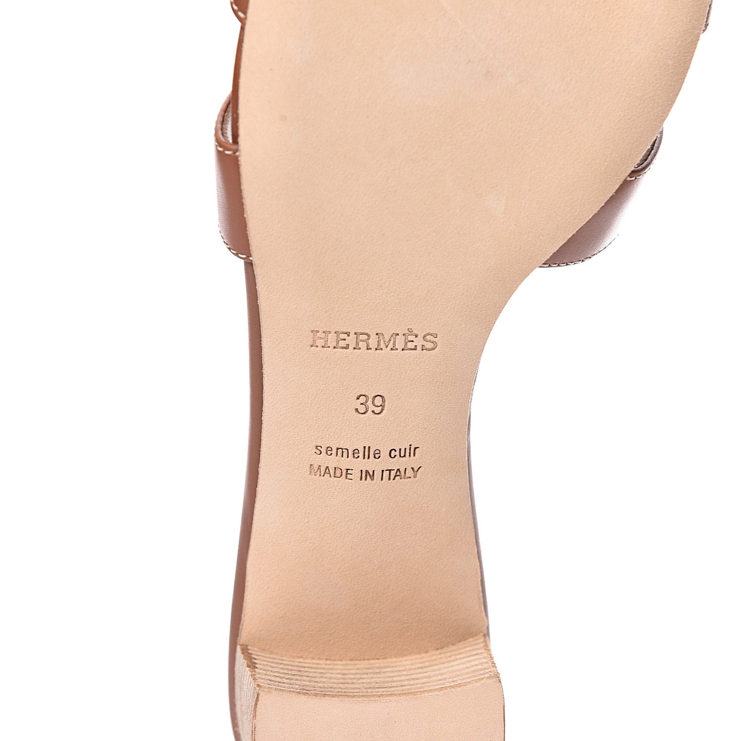 Calfskin Oasis Sandals 39 Gold