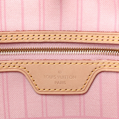 Louis Vuitton Damier Azur Neo Neverfull MM Rose Ballerine 6 of 8