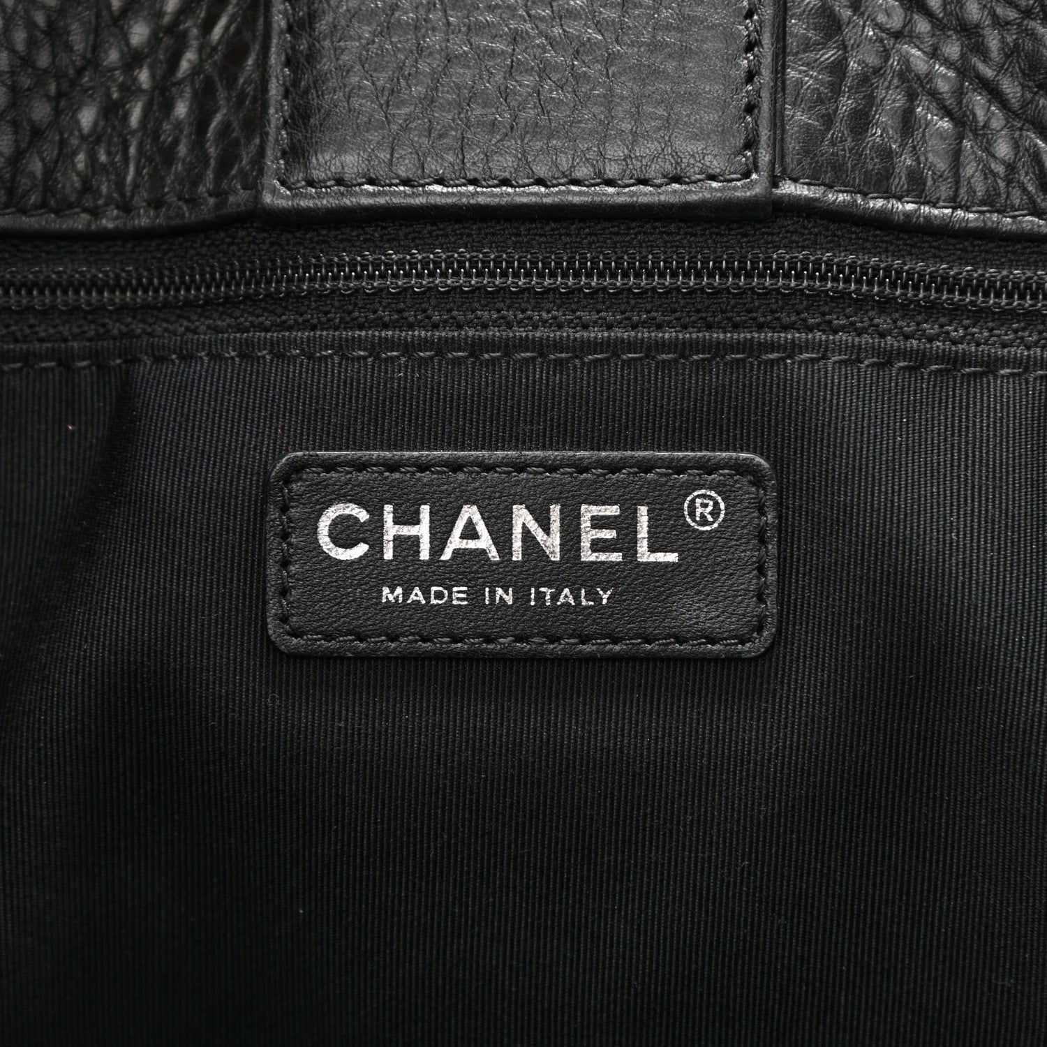 Chanel Calfskin Cerf Executive Shopper Tote Black 6 of 15