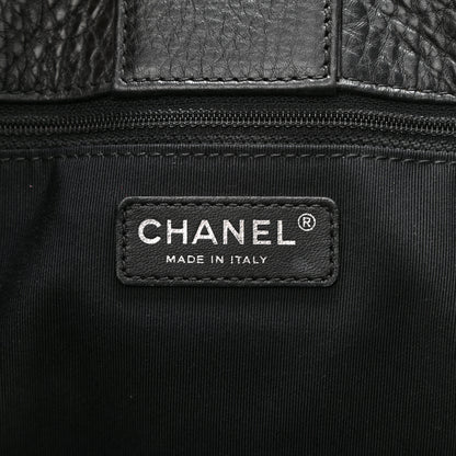 Chanel Calfskin Cerf Executive Shopper Tote Black 6 of 15