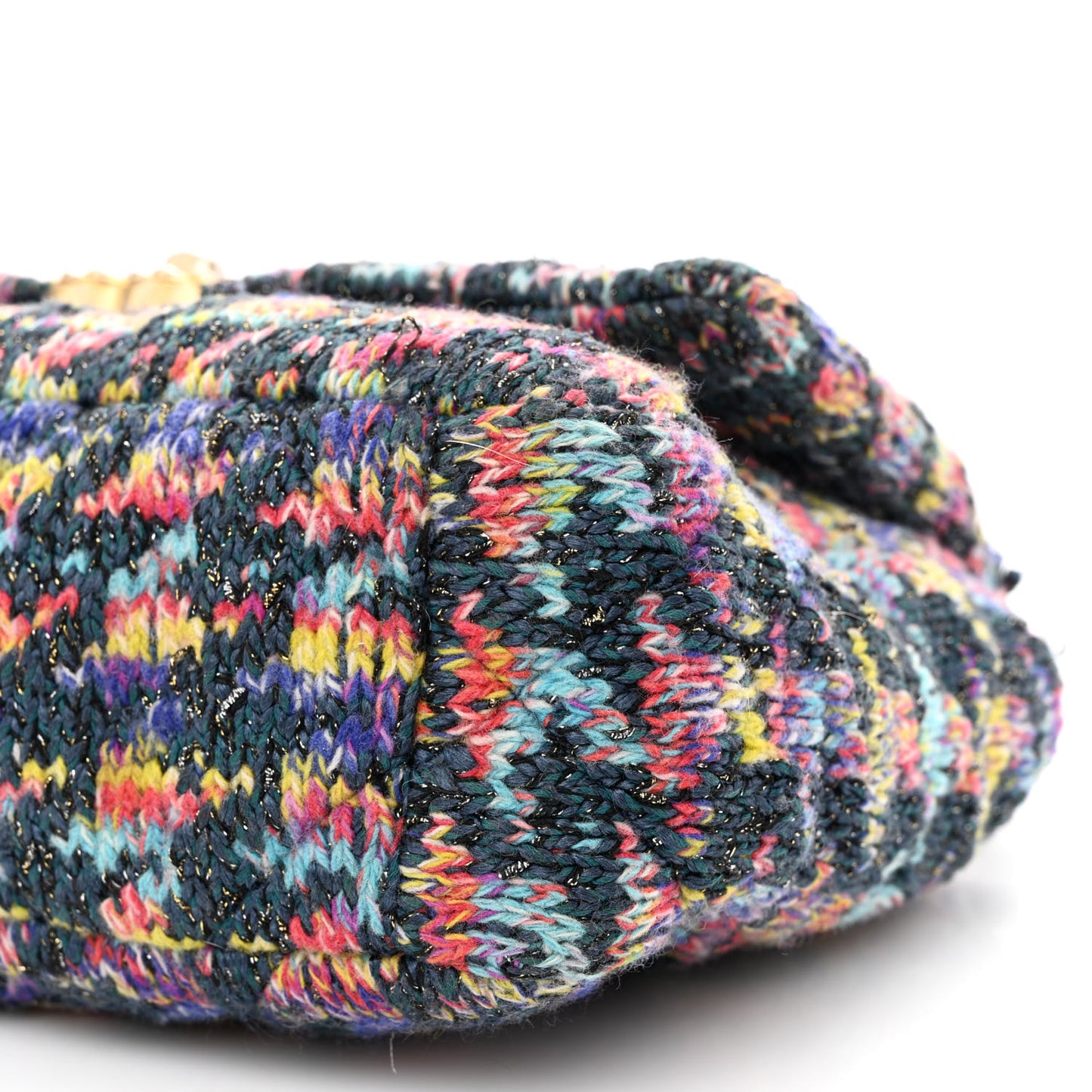 Tweed Quilted Medium Chanel 19 Flap Dark Multicolor