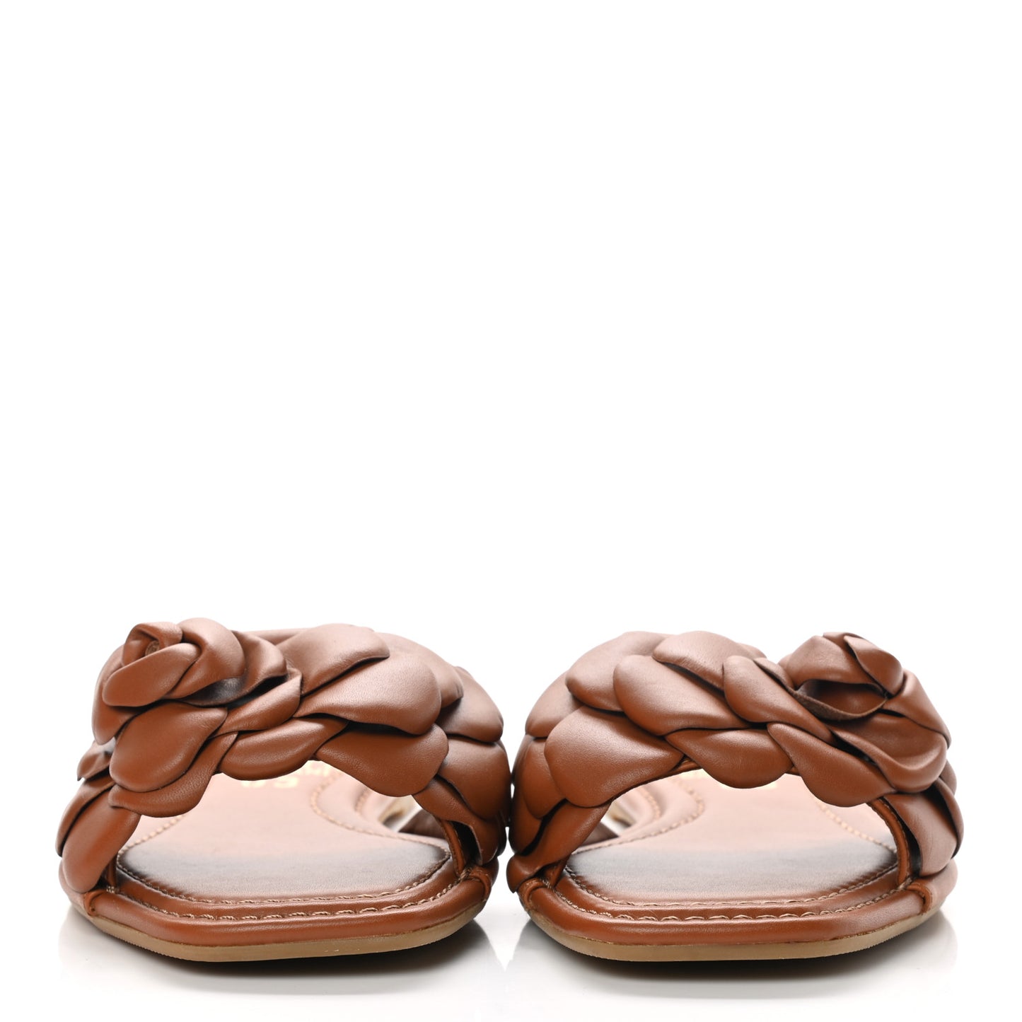 Calfskin Atelier 03 Rose Edition Slide Sandals 38 Cuoio