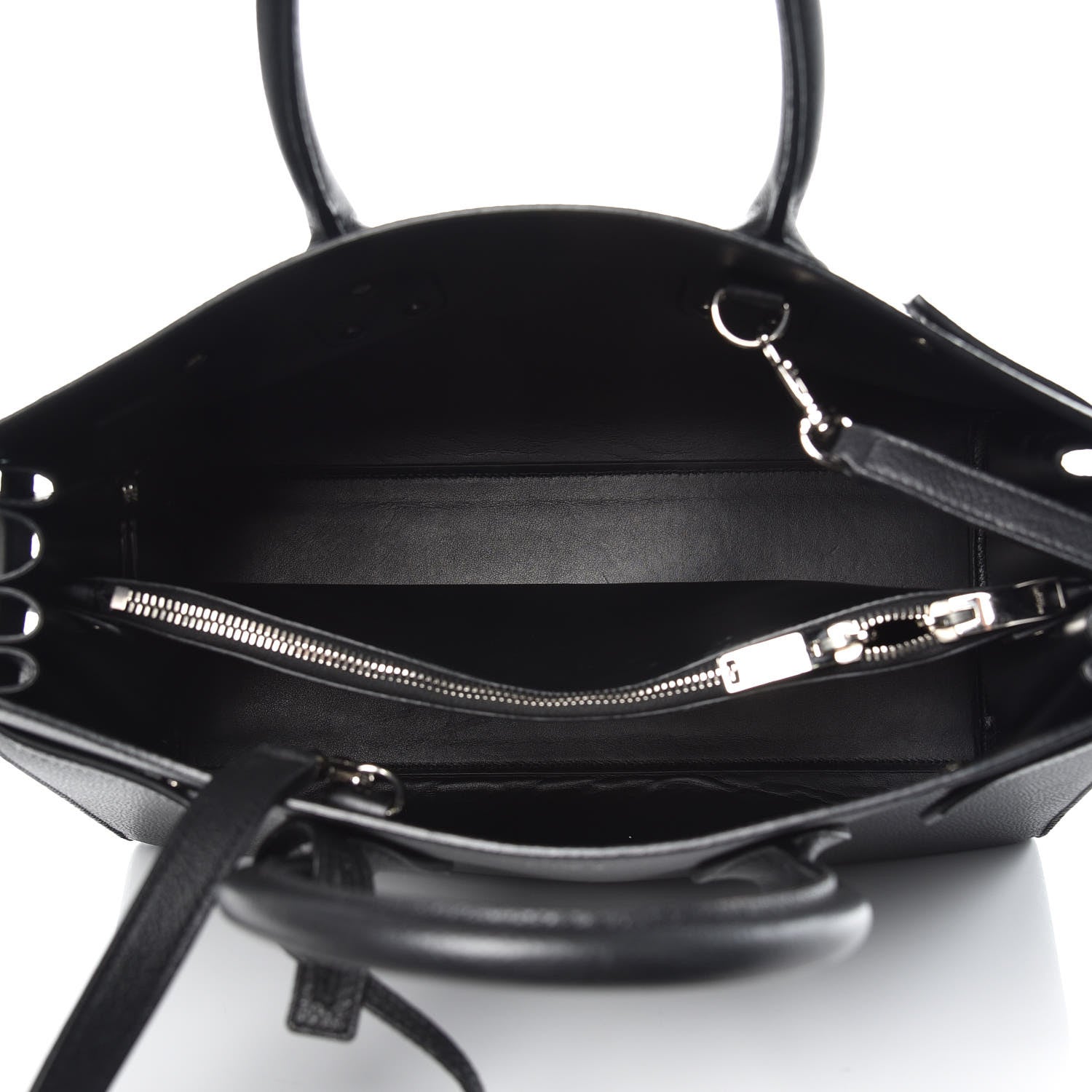 Saint Laurent Grained Calfskin Small Sac De Jour Black 5 of 12