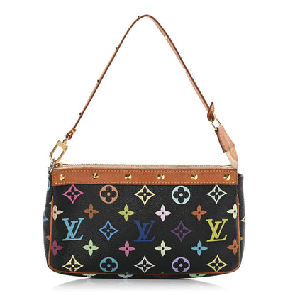 Louis Vuitton Monogram Multicolor Pochette Accessories Black 1 of 16