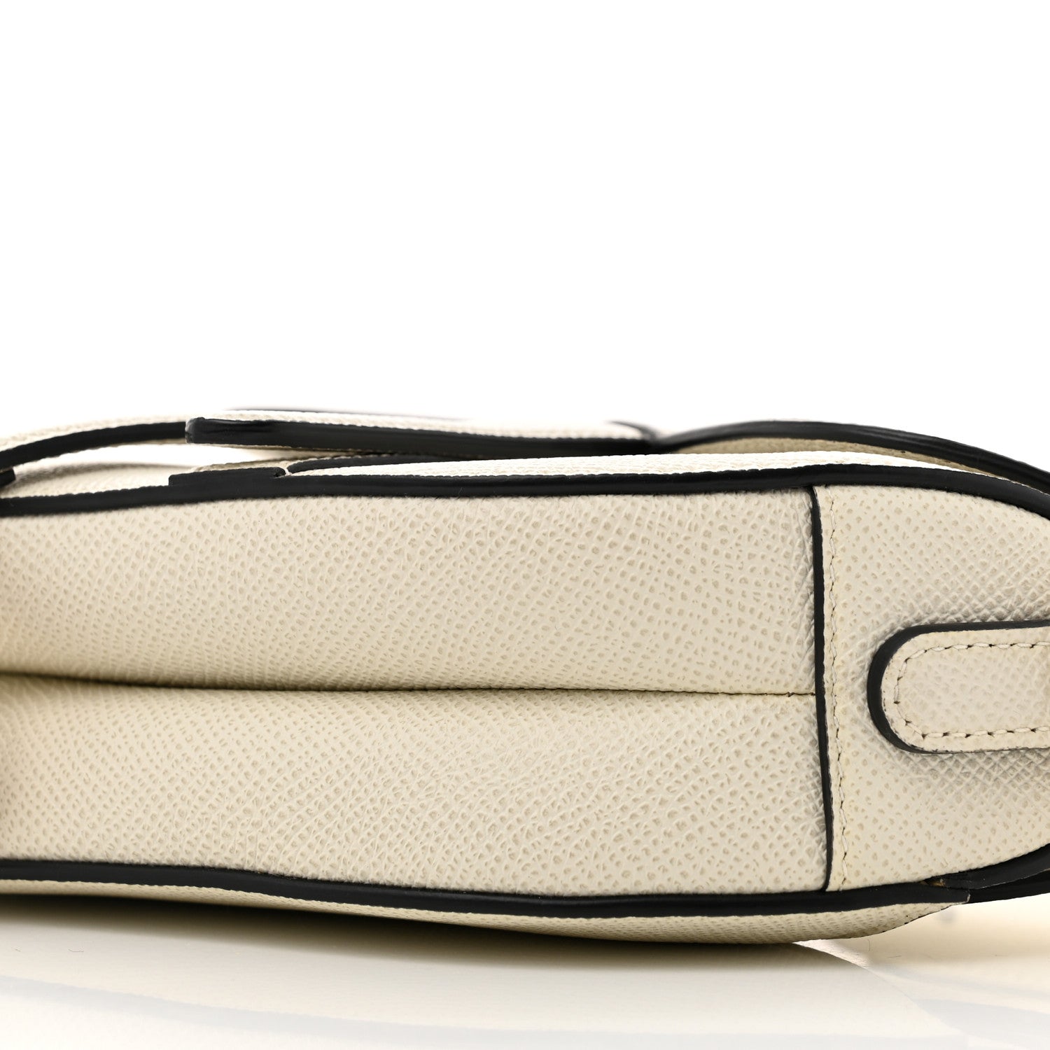 Christian Dior Grained Calfskin Mini Saddle Bag With Strap White 10 of 12