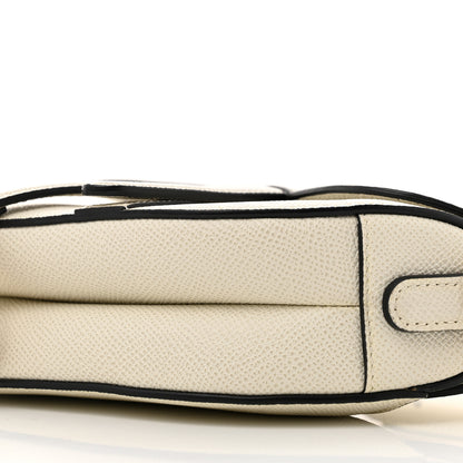 Christian Dior Grained Calfskin Mini Saddle Bag With Strap White 10 of 12