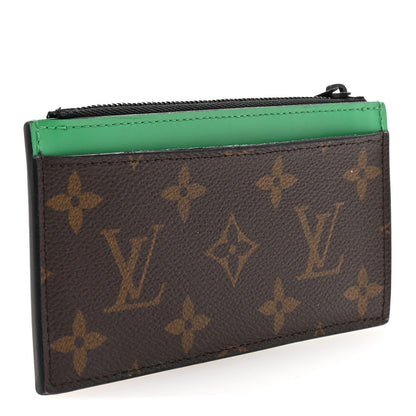 Louis Vuitton Monogram Calfskin Coin Card Holder Minty Green 3 of 6