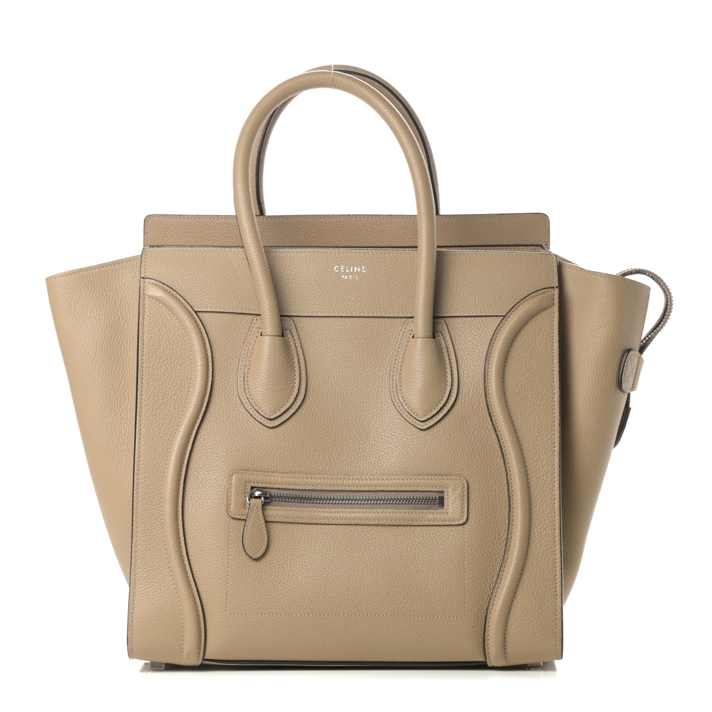 Drummed Calfskin Mini Luggage Dune