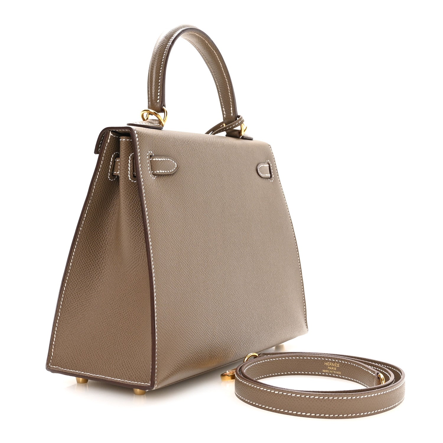 Hermes Epsom Kelly Sellier 25 Etoupe 3 of 11