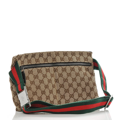 Gucci GG Monogram Double Pocket Belt Bag Dark Brown 3 of 7