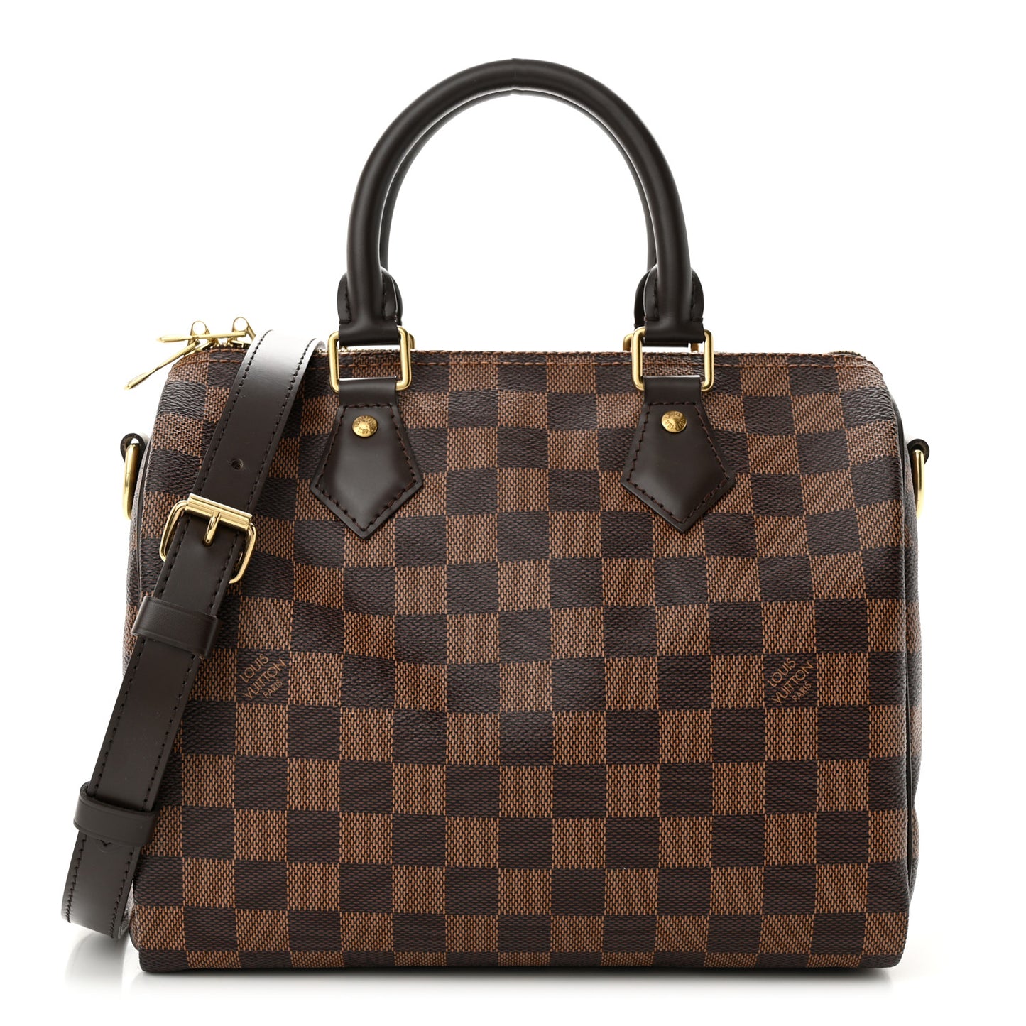 LOUIS VUITTON Damier Ebene Speedy Bandouliere 25