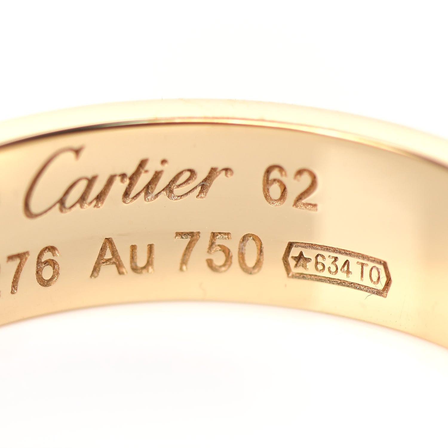 Cartier 18K Yellow Gold 5.5mm LOVE Ring 62 10 6 of 7